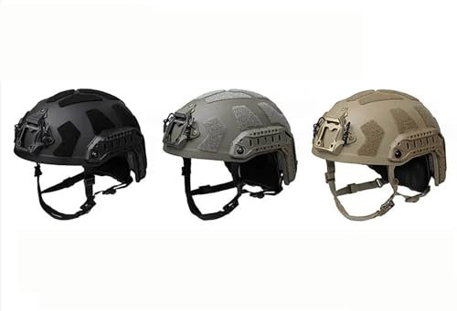 Elite Tribe Emerson Schnell SF Ultra Hoch Schnitt Taktischer Helm Kopf Schutzausrüstung (Ranger Green, L/XL（59-62CM）)