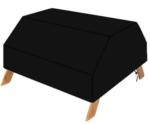 Picknicktisch Abdeckung,Abdeckung Picknicktisch Kinder,Abdeckplane für Kindersitzgarnitur Outdoor ,Wasserdicht Schutzhülle für Picknick Sitzgruppe Holztische Garten mit Kordelzug(Size:420D:102*102*53.