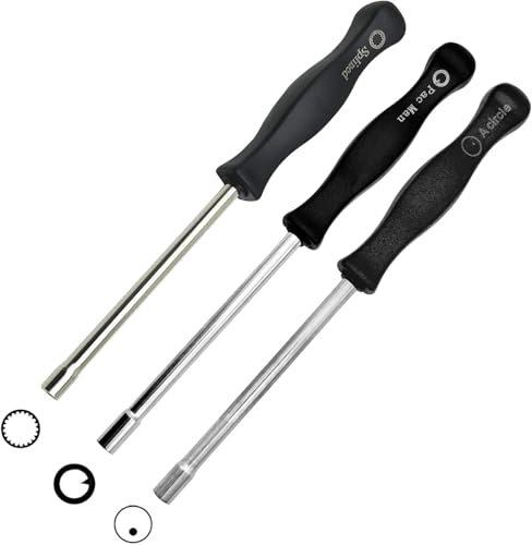 LiteTour Kit di 3 strumenti di regolazione del carburatore (21 denti scanalati, Pac Man, A-Circle) per 2 cicli comuni di regolazione del carburatore piccolo motore strumento di regolazione del