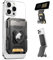 SUPCASE für MagSafe Geldbörse mit AirTag Halterung Magnetisch [Hält 5 Karten] [Verstellbar Ständer] [RFID Schutz] Handyständer Kartenhalter Stativ für iPhone 16/15/14/13/12 Serie​​s (Schwarz)