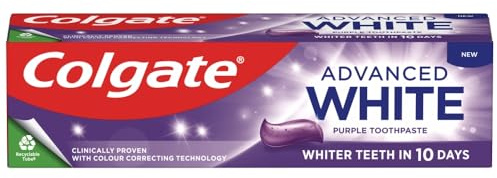 Colgate Advanced White Purple Teeth Whitening Toothpaste 75ml