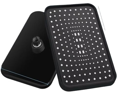 JCXIOC Doccia a Pioggia Sospesa Soffione Doccia pressurizzato ad Alta Portata e Risparmio idrico, con Getto a Pressione Superiore da 14 Pollici e spruzzo a Forma di Fiore.(Color 2)