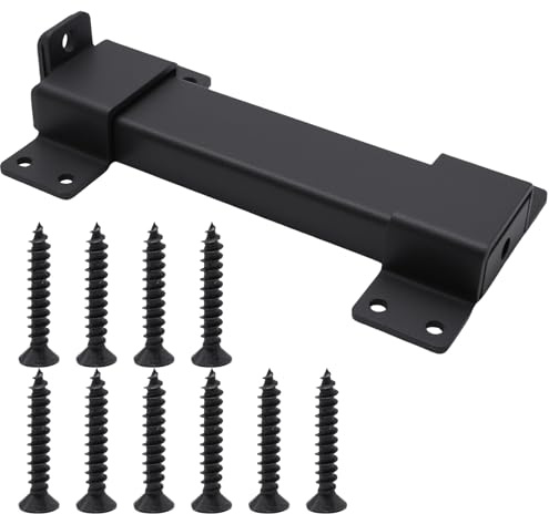 MospdyGear Heavy Duty Sliding Gate Latch, Adjustable Lock with Padlock Hole, Suitable for Wooden Fences, Barn Doors, for Outdoor and Indoor Use