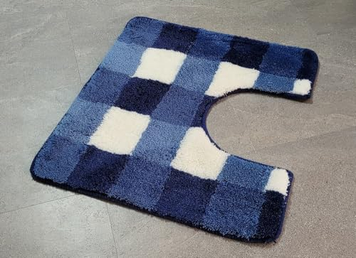Meusch 2367712130 WC-Vorleger Vichy, 55 x 50 cm, Sor.-azurblau