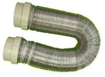 Abluftschlauch / 100 mm / 3 m aus Alu mit 2 Adapter einfach Montage nur einstecken der Superschlauch für Ihren Trockner