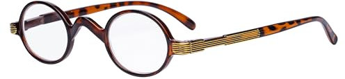 Eyekepper Leser Federschanier Buegel Klassiker Mini Kleine Oval Rund Lesebrillen schildkroete +0.75