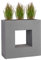 Pflanzwerk® Pflanzkübel Vista Grau 66x66x28cm *Frostbeständiger Blumenkübel* *UV-Schutz* *Qualitätsware*