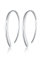 Elli Creolen Silber 925 Damen Ohrringe für Frauen Kreolen Offen Oval Durchmesser 15-23mm Hoops 312741117