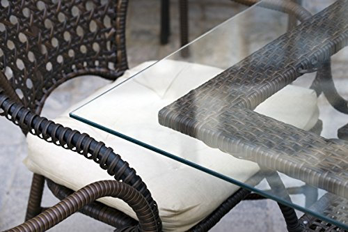 MySpiegel.de Glasplatte Tisch Glastisch Tischplatte Glas Zuschnitt Glasplatten nach Maß Klar Durchsichtig Glasscheibe in 8mm (80x70 cm)