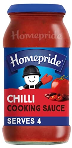 Homepride Chilli Cooking Sauce, 485 g Jar (Pack of 1)