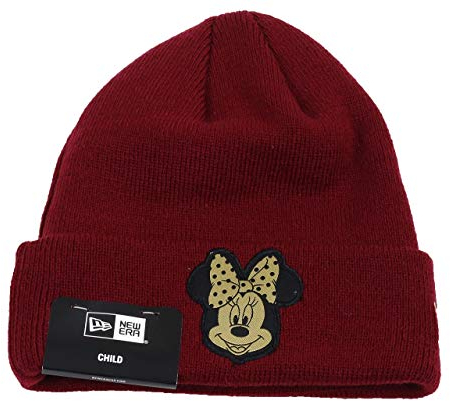 New Era Minnie Mouse Beanie Kids Knit - Character - Maroon/Gold - Youth