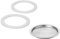 Westmark 2 Ersatz-Silikondichtringe + 1 Ersatz-Filterplättchen für Espressokocher 24682260 (6 Tassen), Brasilia Plus, Silikon/Edelstahl, 2468228E