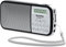 TechniSat TECHNIRADIO RDR – portables DAB+/UKW Radio (LCD-Display, Favoritenspeicher, Direktwahltasten, Kopfhöreranschluss, USB, AUX-in, LED-Taschenlampe, wechselbarer Akku, 1 Watt) silber