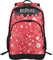 PEDEA Unisex Rucksack „BESTLIFE JUST“ Schultasche Freizeittasche mit Laptopfach bis 15,6 Zoll (39,6cm), rot/weiß