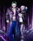 AItmp DIY 3D Diamond Painting Joker und Harley Quinn, 5D Round Diamond Painting Kreuzstichstickerei, Home Decoration Crafts 40X50cm