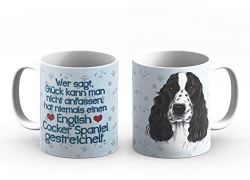 ENGLISCH COCKER SPANIEL - Tasse, Kaffeetasse mit Spruch und Hundemotiv. Teetasse. Tasse. Mehrwegbecher. Praktisches Geschenk für Frauchen, Herrchen und alle Hunden Liebhaber.