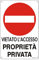 Goodvia Cartello Proprieta Privata Metallo 20x30cm, Vietato Accesso, Riflettente, in Alluminio, Impermeabile e Resistente ai Raggi UV