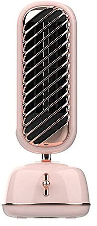 HNND Humidification Tower Fan Vertical Retro Cross Flow Fan Blade Three-Speed Adjustment Strong Wind Low Noise Desktop Fan Office Household Cooling Fan（Pink）