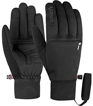 Reusch Backcountry Touch-TEC Alltagshandschuhe Outdoorhandschuhe Sporthandschuhe Herren Damen touchscreenkompatibel für die Bedienung von Handy und Tablet, schwarz-Silber, 7