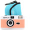 BOHKAY Point & Shoot Camara ANALOGICA DE 35MM RE-UTILIZABLE con Flash Y Funda DE Neopreno