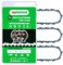 Catena per motosega Greenworks CS80L211, CS80L2512, 40,6 cm, per Greenworks 20022, 20232, CS60L00, CS60L02, CS60L210, CS60L212, 2002802-3/20.3 cm - .12 7 cm -56 maglie, 3 pezzi (91YNS56X3)
