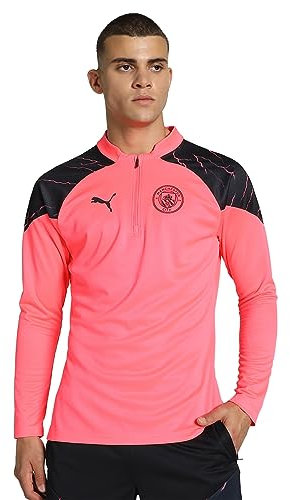 PUMA MCFC Training 1/4 Zip Top Kit Shirt Unisex Adult Multicoloured