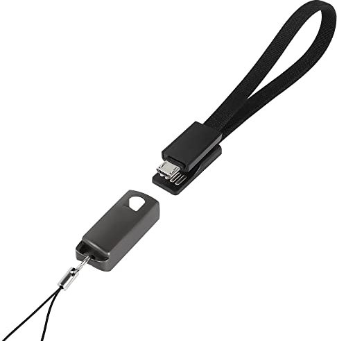 GELRHONR Câbles Micro USB 20cm Short, Câble de charge et de données micro USB pour porte-clés, Compatible pour S6/ S7/ J3/ J5/ J7, Smartphone,Tablette Appareil de Navigation