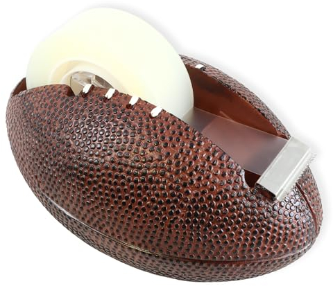 Neuheit Schreibtischzubehör für Männer, Fußball-Klebebandabroller, Bürobedarf, Weggehen Geschenke für Kollegen, Lehrer und Chefs, 15,2 cm