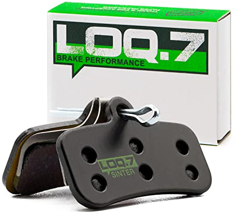 LOQ.7 Fahrrad Bremsbeläge gesintert kompatibel mit Shimano Saint, Zee, SLX, DEORE, XT, XTR, D02S, D03S | kompatibel mit 4 Kolben MTB Bremsen wie Tektro, TRP