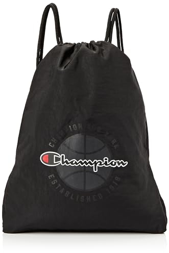 Champion Unisex Lifestyle Bags Modern Basketball-805952 Heavy Crinkle Nylon Turnbeutel, Schwarz (Kk001)