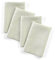 Solino Home Leinenservietten 50,8 x 50,8 cm - Salbei und Weiß Stoffservietten 4er Set - 100% reines Leinen schmale Streifen Servietten - maschinenwaschbar und handgefertigt aus europäischem Flachs