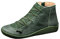 Stivali vintage da donna con lacci, punta tonda, in pelle, con cerniera laterale, casual, tacco basso, comodi, suola morbida, stivaletti alla caviglia per passeggiate e lavoro, A 2 Verde, 36.5 EU