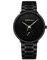 CRRJU Herren Uhren Ultra Dünne Schwarze Minimalistische Quartz mit Edelstahlarmband fur Männer Klassische Elegantes Geschenk
