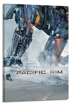 ONZS Film- und Fernsehposter, Motiv: Pacific Rim, klassische Raumwandkunst, Dekoration, Album, Poster, 50 x 75 cm, Rahmenstil