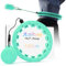 JLoibao Smart Hula Hoop Reifen Erwachsene Zum Abnehmen, 24-Stufiger Infinity Hula-Hoop (77-132cm) Mit Gewich Kugel, Einstellbar Fitness Leise Abnehmen Ausrüstung, für Anfänger und Kinder (Cyanfarben)