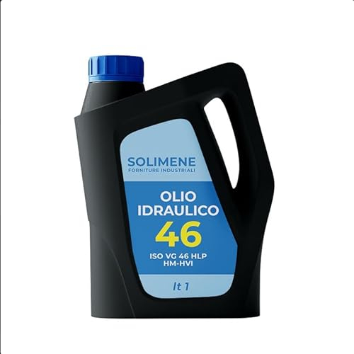 Huile hydraulique ISO VG 46 HLP 1L Lubrifiant pour chariots élévateurs, fendeuses de bûches, pompes hydrauliques, transpalettes et pistons Haute protection antirouille Anti-oxydation Anti-mousse