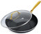 GreenPan Studio Cookware 12 Frying Pan Skillet with Glass Lid, Healthy Ceramic Nonstick Coating, Heavy-Gauge Aluminum, Gold-Tone Stainless Steel Handle, PFAS-Free, Dishwasher & Oven Safe, Black