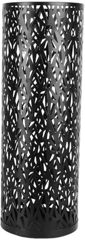 Pssopp Porte-parapluie en Métal, Porte-parapluie sur Pied, Bac pour Couloir, Entrée, Maison, Hôtel, Bureau (BLACK)