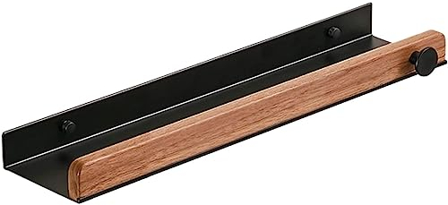 Estanteria Baño Organizador De Ducha De Madera Estante De Baño Montado En La Pared Estante De Ducha para Balcones Ducha Estanteria Ducha Estante Baño (Color : A, Size : 60ccm)