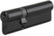 FTH - Cylindre de serrure double entrée 5G, 30x60mm, cylindre et clés en laiton, finition du cylindre en noir mat, protection contre l'arrachement, 3 clés crantées