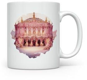 MAXIKIWI - Tazza da caffè o tè in ceramica liscia e resistente per casa o ufficio - perfetta per ogni occasione - Tema natalizio Schiaccianoci 3-300 ml