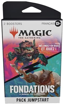 Magic: The Gathering Pack mit 2 Boosterpacks Foundations de Kombinieren Sie sie, um 1 Jumpstart-Deck zu erstellen (französische Version)