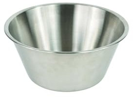 Gobel - Bassine à Pâtisserie Fond Plat en Inox 28 cm - Bol à Mélanger Professionnel - Grande Capacité pour Cuisine et Pâtisserie - Résistant et Durable - Compatible Lave-Vaisselle