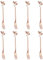 Dessert Fork Fork Set Dessert Cake Fruit Fork Mini Handle Fork Stainless Steel Kitchen Accessories with Leaf Shape for Home Party Rose Gold 8PCS