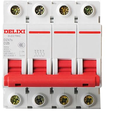 SFTSVFEO DZ47s Petit disjoncteur DZ47s Type D 4P 25A |