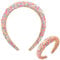 YGCHEN Bonbonfarben Haarreif Damen Breiter Haarband Glitzer Stirnbänder Damen Bonbonfarbenes Strass Haarreifen Make-up Haarschmuck für Damen Mädchen