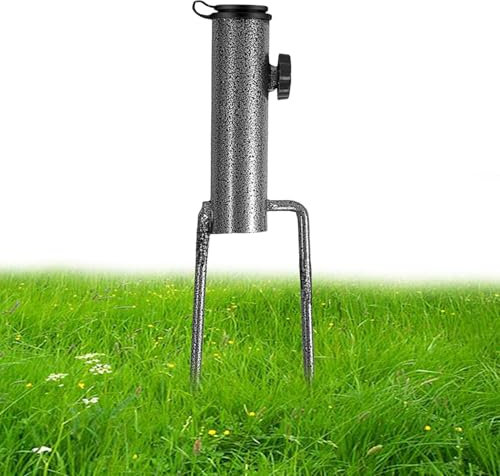 Verankerung für Sonnenschirm – Sonnenschirm aus Eisen für Sand | Schirmständer mit Verankerung | Verankerung für Sonnenschirm Garten | Schirmständer für den Außenbereich verstellbar