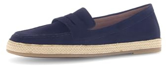 Gabor Damen Slipper, Frauen Slip On,Best Fitting,College Schuhe,Businessschuhe,Mokassins,Halbschuhe,Slides,Loafer,Atlantik (Jute),40 EU / 6.5 UK