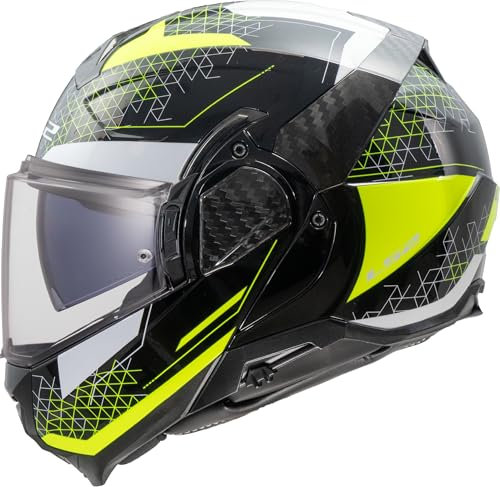 LS2, Modularer Motorradhelm ADVANT II ASTRAL H-V Yellow, XXL