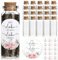 BOFUNX 20pcs Gastgeschenke Hochzeit - Wer Liebe sät, wird Liebe ernten Glasflaschen für Blumensamen zur Hochzeitsgeschenk Gastgeschenk für Hochzeit Taufe Kommunion Konfirmation Geburtstag Jugendweihe